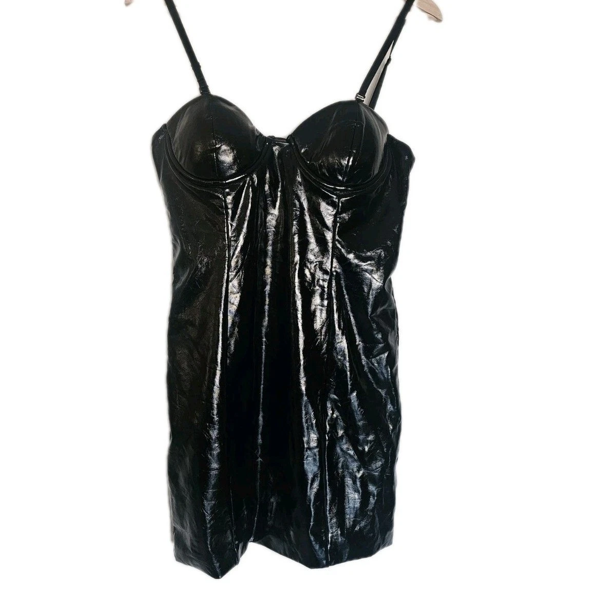 vero moda leather dress Lovette Faux Leather Midi Dress – VICI main image 0