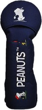 Peanuts Snoopy Driver Head Cover Navy Blue H-460 Golf Uplark Storage Bag Japan