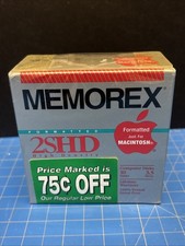 Memorex 10 Pack 3.5" 2SHD Double Sided High Density Disks Factory Sealed