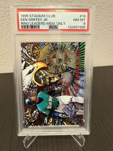 1995 STADIUM CLUB RING LEADERS MEMBERS ONLY #14 KEN GRIFFEY JR. HOF PSA 8