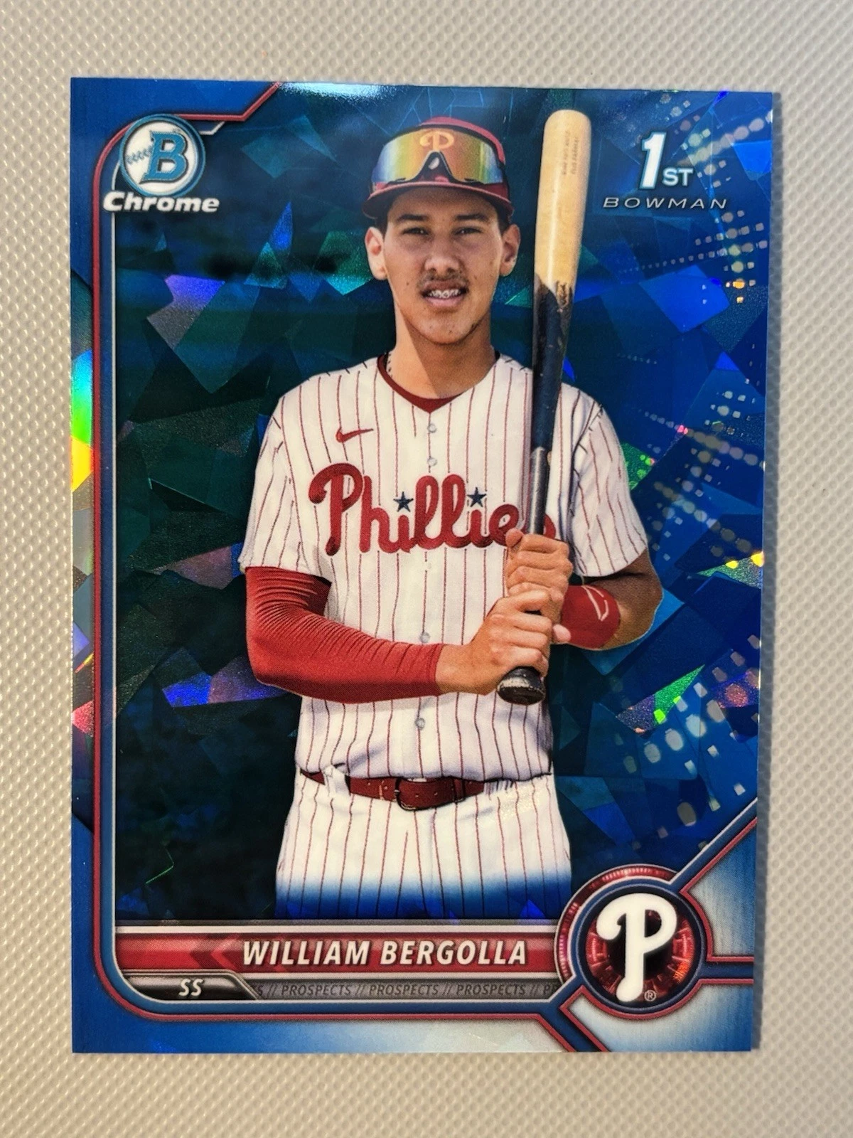 2022 Bowman Chrome Sapphire Edition - Prospects William Bergolla #BCP-159 (RC)