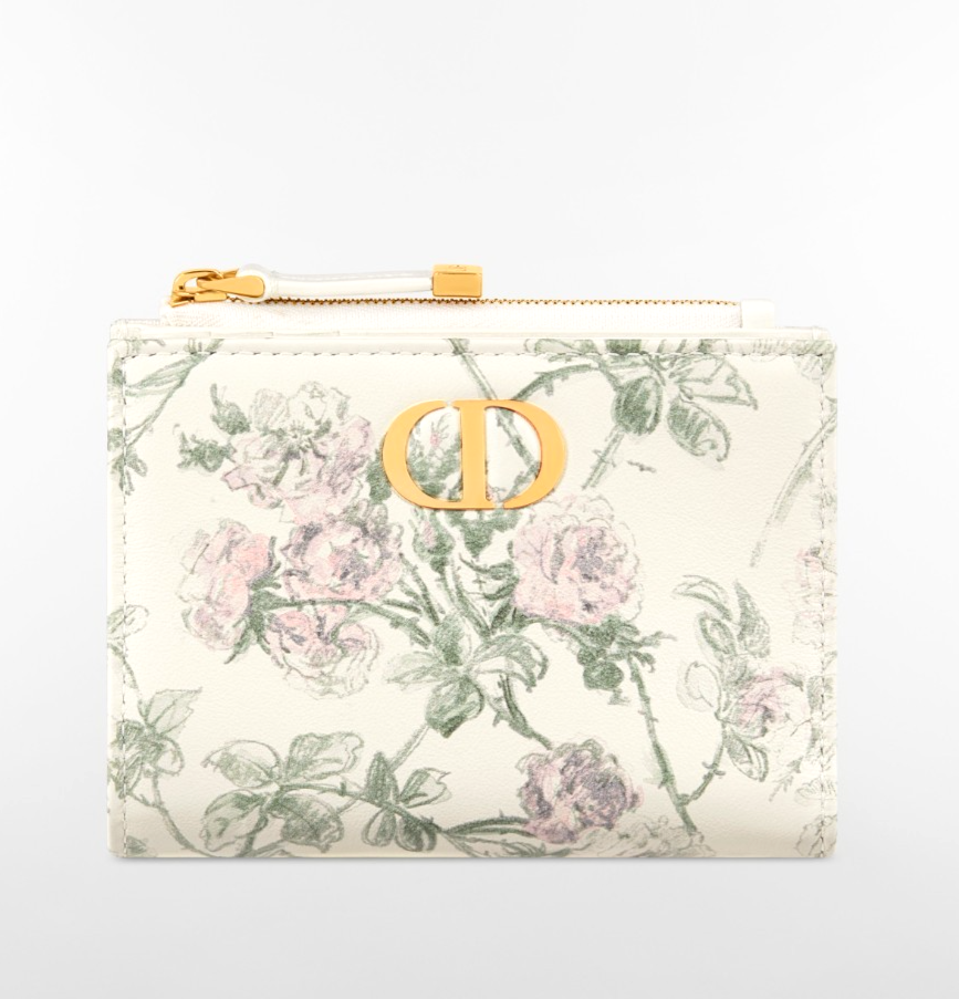 Dior Caro Dahlia ウォレット Dior Caro Dahlia Wallet Japan Limited Rosier Calfskin New