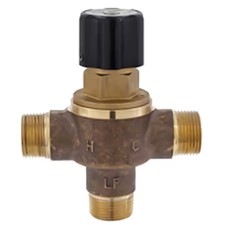 Leonard Valve 370-Lf-Cp Point Of Use Mixing Valve, 3/4 In Inlet