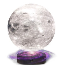Levitating Moon Lamp, Magnetic Floating Moon Lamp Spinning Luna Night Light with