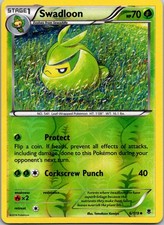 Swadloon 6/119 Phantom Forces Pokemon TCG Reverse Holo UC LP