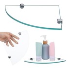 2 Pcs Triangle Corner Shelf Bathroom Storage Shower Wall Organizer