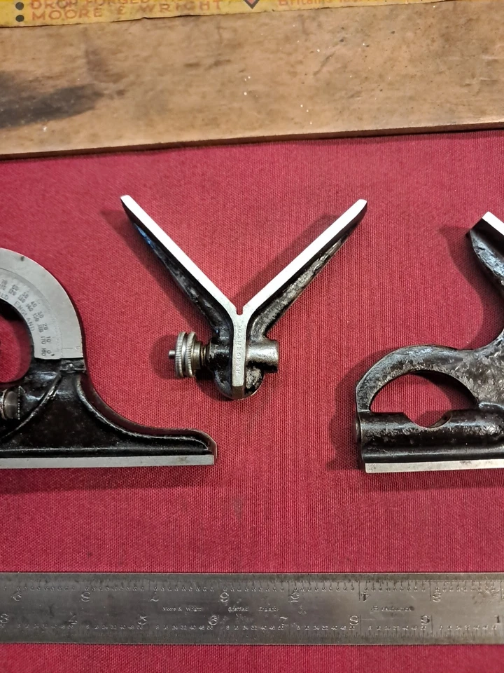 Vintage Moore & Wright Combination Square Original Box Very Good Used Condition - Image 3 of 4