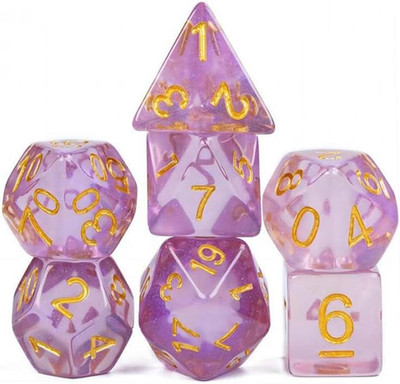 6 Pcs Polyedrische Würfel,D20 Würfelset Dice Spielwürfel for DND RPG Tischspiele