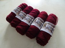 Alpaka Wolle Alpaca 5 x 100g 500g Strickgarn weich zum Stricken Weinrot