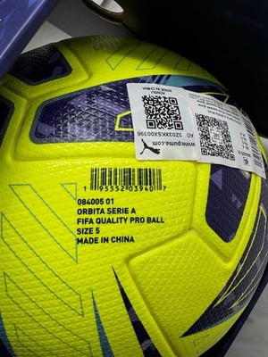 Puma Orbita Serie A FIFA Quality Pro Ball Lemon Tonic Neon SIZE 5