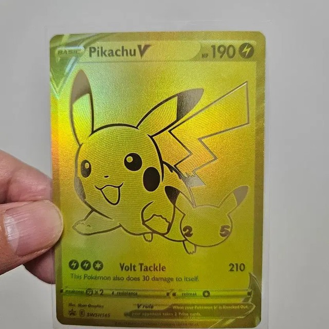 25th Anniversary Gold Pikachu Collector Card