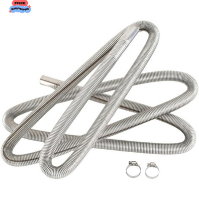 118.1 Inches Stainless Steel Exhaust Hose，iesel Heater Exhaust Pipe Flexible Exh