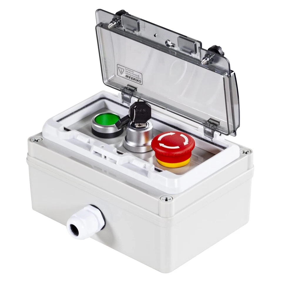Instantaneous Action Push Button Box: Waterproof and Flame Retardant Security - Image 3 of 4