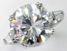 Art Deco Style 4.0Ct Round Cut Lab-Created Diamond Engagement Ring In 925 Silver