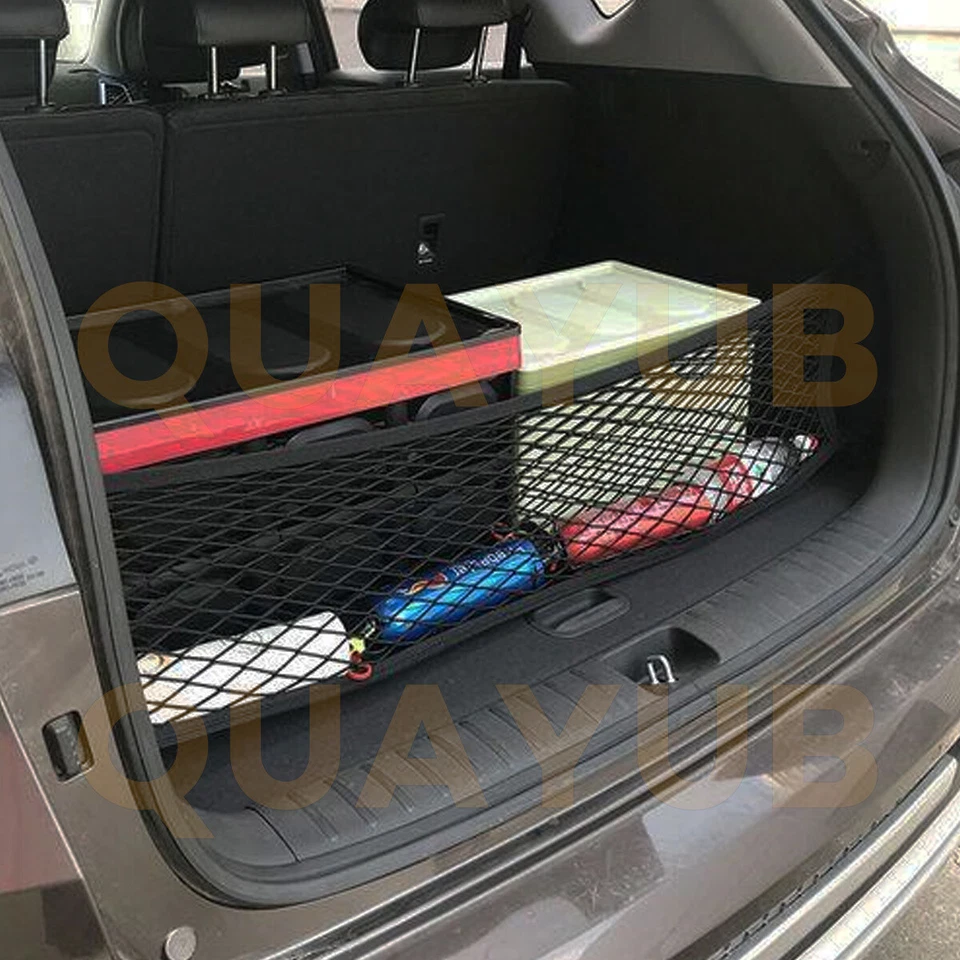 Bolsa organizadora de almacenamiento de red de carga estilo sobre + gancho universal trasero de coche Foto 3 de 4
