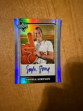 2024 Leaf Lone Star Softball - Sophia Simpson - Silver Foil Auto #d /218