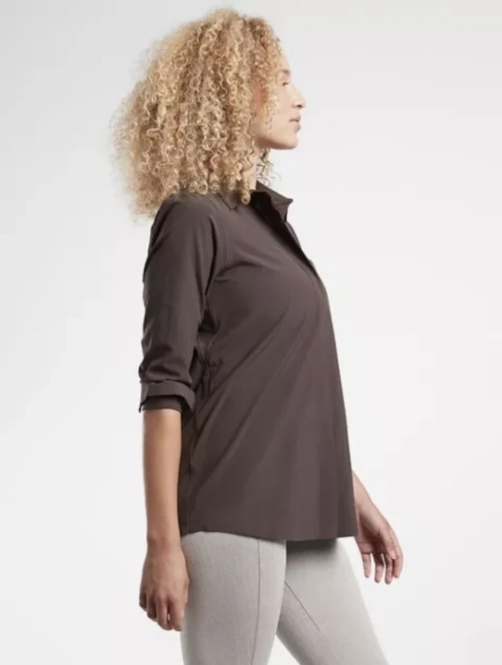 Athleta Urbanite Top 2.0 Size 3X Walnut Brown #981471 - Image 2 of 4