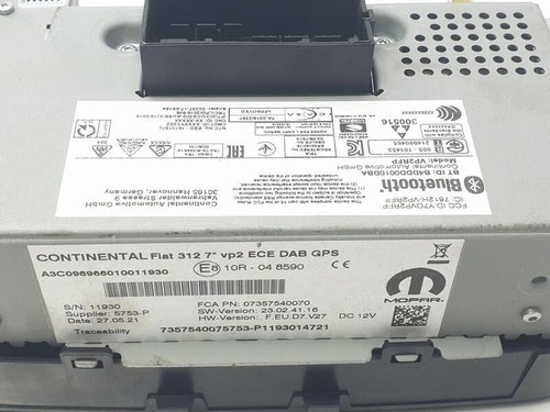 735754007 multifunction screen FIAT NUOVA 500 1.2 69 CV 2007 2136889 - Imagen 6 de 19