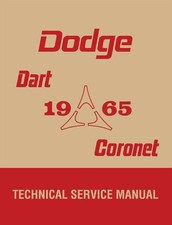 1965 Dodge Dart Coronet Shop Manual 1965 Dodge Dart Coronet Shop Manual