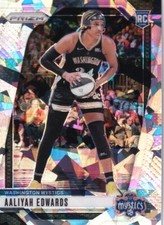 2024 Prizm WNBA Aaliyah Edwards RC Cracked Ice Card No. 70 Mystics PWE