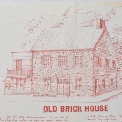 1971 Old Brick House Restaurant John Price Joseph Prattle Ste Genevieve Missouri
