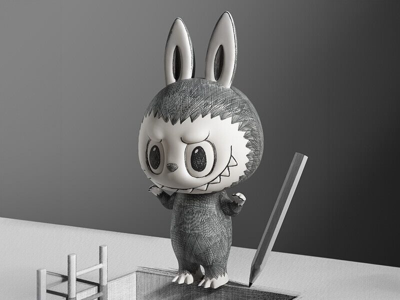 POP MART LABUBU 400% Sketch MEGA COLLECTIONS The Monsters POP MART LABUBU 400% Sketch MEGA COLLECTIONS The Monsters