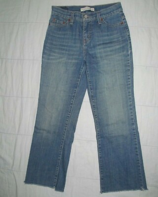 LEVI'S 512 VTG Boot Cut Perfectly Slimming Jeans Womens 4 SHORT W27+ inseam 25