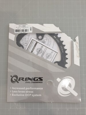 Rotor Aldhu 3D+ QRings Kettenblatt BCD110x4 innen 42t schwarz
