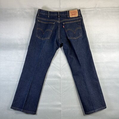 Vintage Levis 517 Jeans Mens 32x27* Blue Dark Wash Bootcut