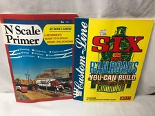 CUSTOM-LINE SIX RAILROAD YOU CAN BUILD & N SCALE PRIMER BU RUSS LARSON LOT OF 2