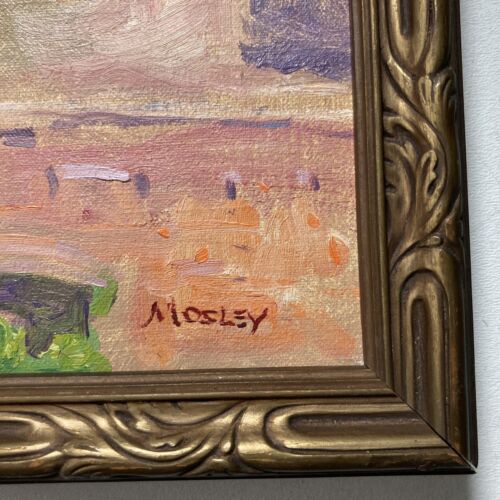 Vintage Original Öl - Plein Air Impressionist Architektur Landschaft - signiert - Bild 4 von 9
