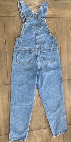 Vtg Y2K Jordache Denim Bib Overall Straight Leg 26" Inseam *Girls L Measurements - Picture 2 of 13
