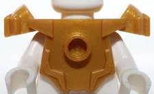 Lego Pearl Gold Armor Breastplate with Shoulder Pads Front Stud and 2 Back Studs