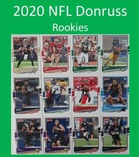 2020 Panini Donruss NFL Rookie cards RC (#251-#300) Buy 3 Get 2 FREE