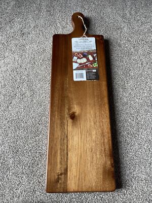 Servierbrett aus Akazienholz 18 x 48,5 cm (ohne Griff) 