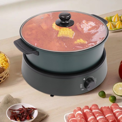 Electric Hot Pot Cooker, Shabu Shabu Hot Pot, Separate Design Multifunctional - Picture 23 of 26