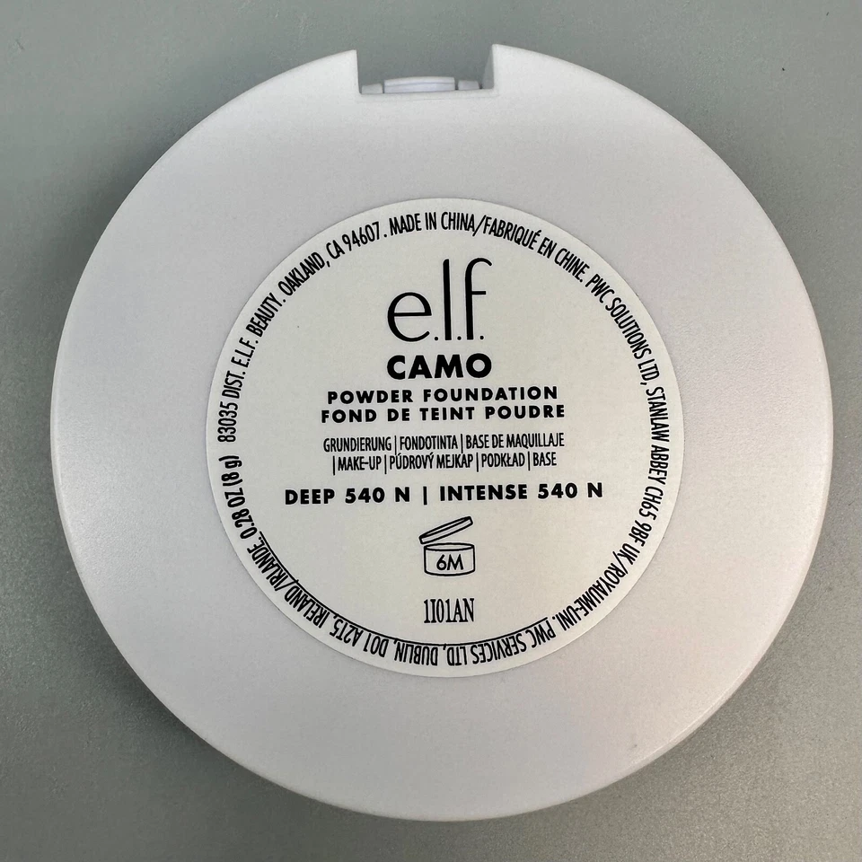 2PK e.l.f. Camo Powder Foundation Deep 540N w/ Mirror Full Coverage Matte Finish - Image 3 of 3