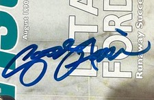 FAB SIGNED GEORGE HARRISON GUITARIST MAG JULY 17TH 1990 LONDON OLYMPIA BEATLES