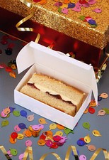 Brilliant White Single Slice • Wedding • Party Cake Boxes • Favour / Treat Boxes