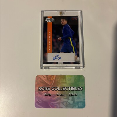 Chelsea THIAGO SILVA AUTO 5/25 - 2022 LEAF PRO SET AUTOGRAPH BRAZIL AC MILAN