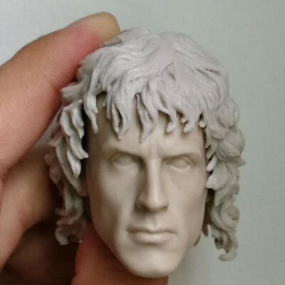 Blank 1/6 Scale Action Star Rambo Head Sculpt Unpainted Fit 12'' Figure