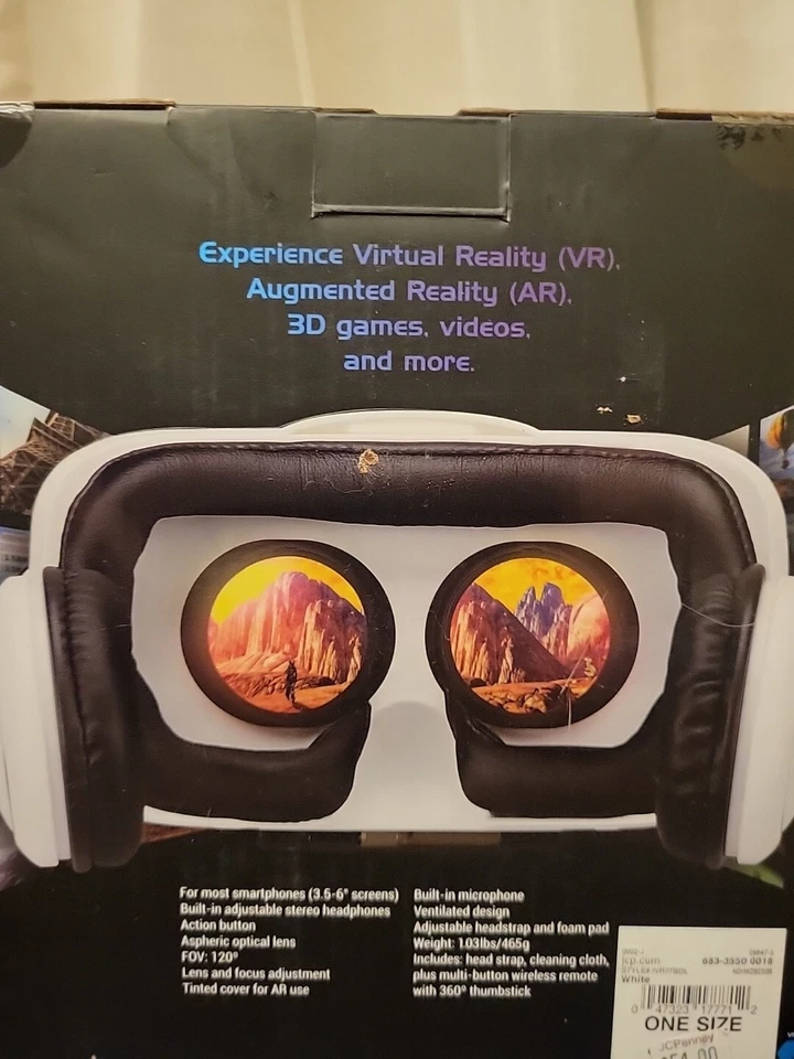 Gafas de realidad virtual Ilive VR con conexión inalámbrica Bluetooth IVR77BDL NUEVAS EN CAJA Foto 3 de 4