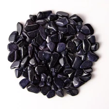 1/2 lb Tumbled Blue Goldstone Gemstone Crystals 90-115 Stones Gems Rock Specimen