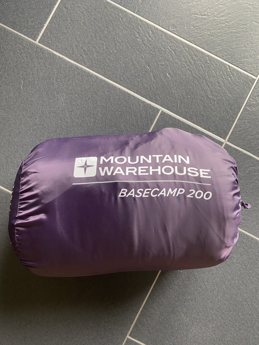 mountain warehouse sleeping bag Purple basecamp 200 UK