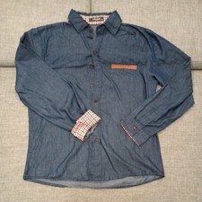 Zhelin Men's country Long Sleeve Button-down Dress Shirt