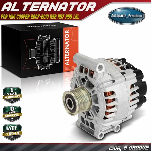 Mini Project Alternator Alternator for Mini Cooper 2007-2015 Cooper Countryman 1.6L 150A 12V CW ...