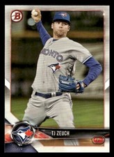 2018 Bowman #BP56 T.J. Zeuch Toronto Blue Jays