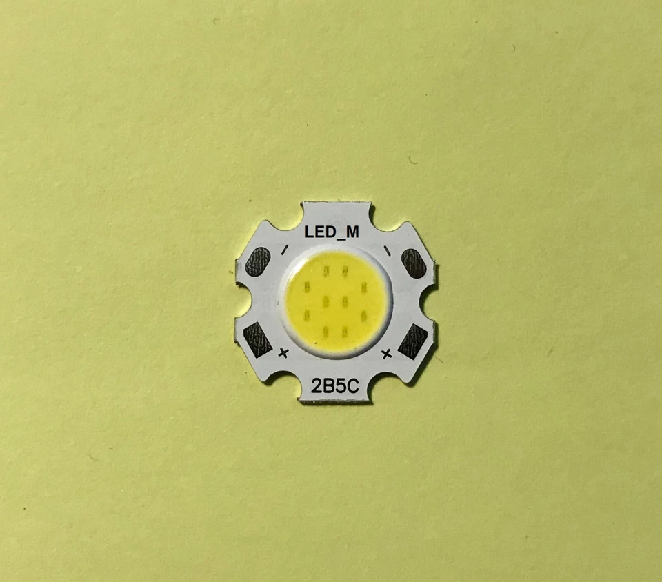 3W, 5W, 10W COB LED Power Chip rund,länglich, kaltweiß,warmweiss,neutralweiss - Bild 1 von 3