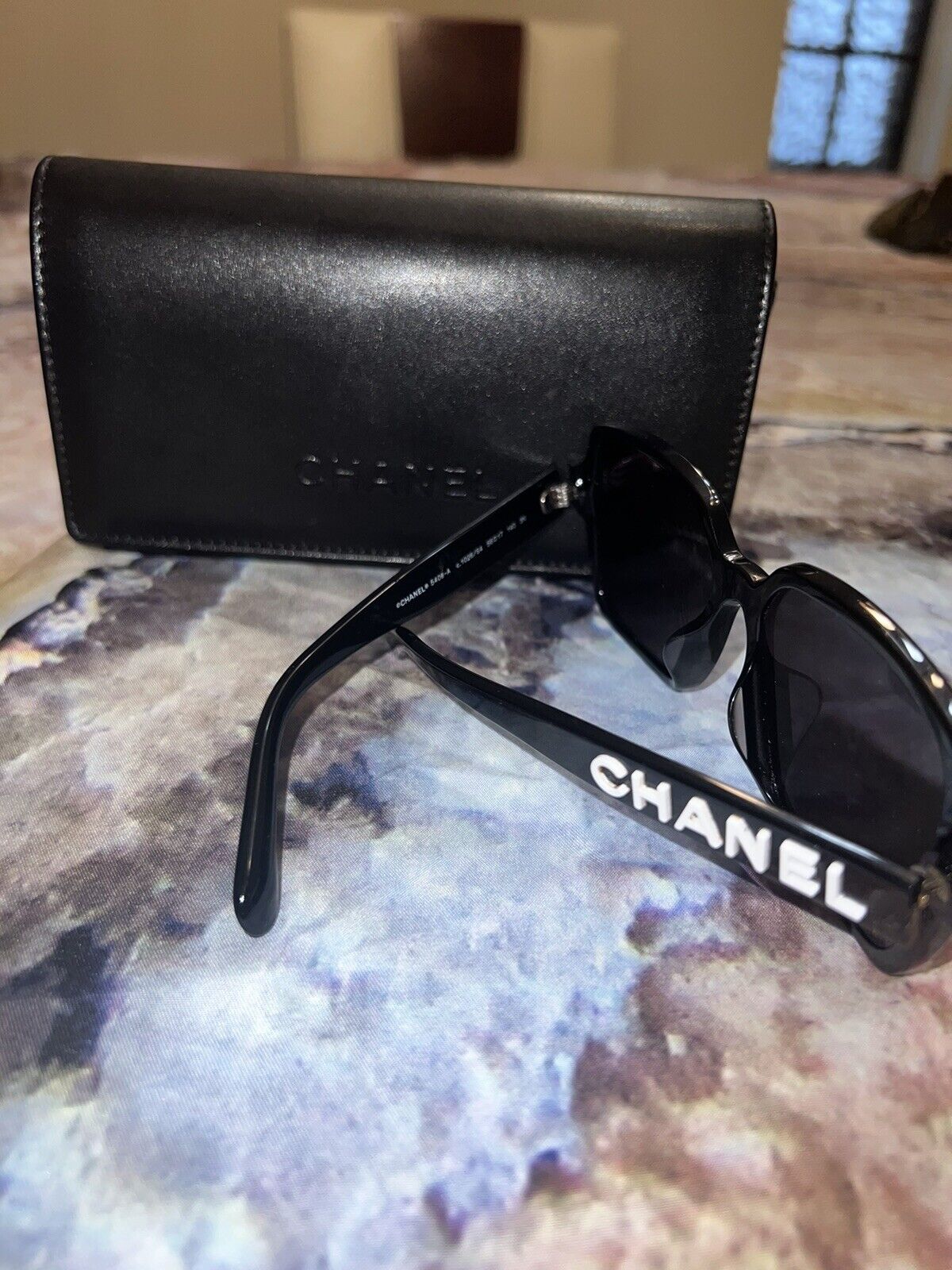 CHANEL 140mm Black Frame Dark Grey Lenses Women's Sunglasses (5408  1026/S4) 8056597478588