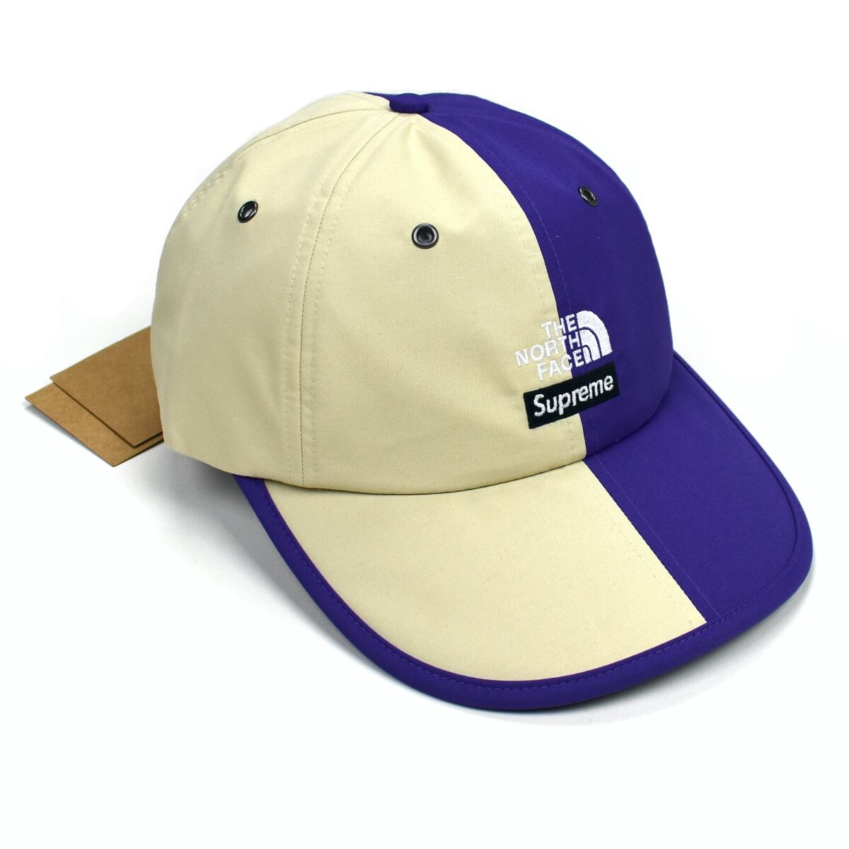 NWT Supreme The North Face Purple Beige Ten Split Logo Hat NWT Supreme The North Face Purple Beige Ten Split Logo Hat